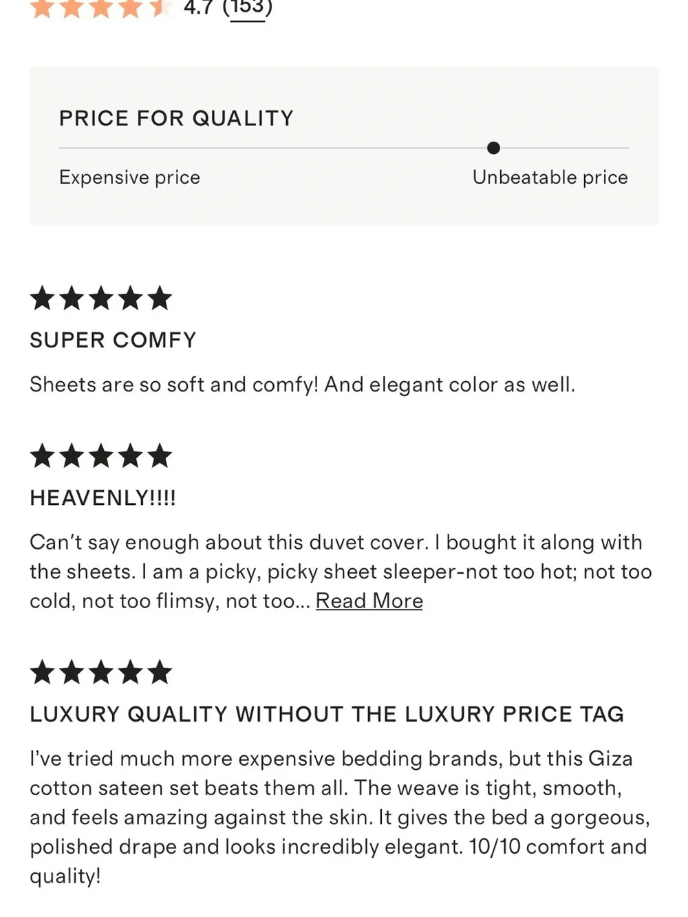 QUINCE GIZA COTTON SATEEN DUVET SET FULL/QUEEN ESPRESSO MSRP$220 NWOT